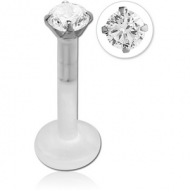 BIOFLEX INTERNAL LABRET WITH JEWELLED SURGICAL STEEL ATTACHMENT