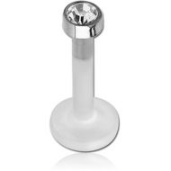 BIOFLEX INTERNAL LABRET WITH TITANIUM JEWELLED DISC