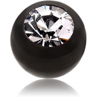 BIOFLEX PUSH FIT SWAROVSKI CRYSTAL JEWELLED BALL PIERCING