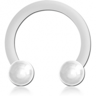 BIOFLEX CURVED BARBELL WITH UV ACRYLIC BALLS PIERCING