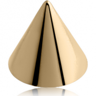 ZIRCON GOLD PVD COATED TITANIUM CONE