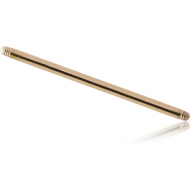 ZIRCON GOLD PVD COATED TITANIUM MICRO BARBELL PIN PIERCING